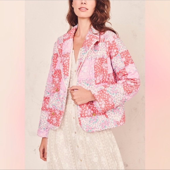 NWT LoveShackFancy Jolyn Reversible Floral Jacket - Picture 9 of 14